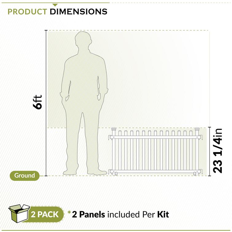 Portable Puppy Fence Kit (22in H x 44in W) (2 Pack)